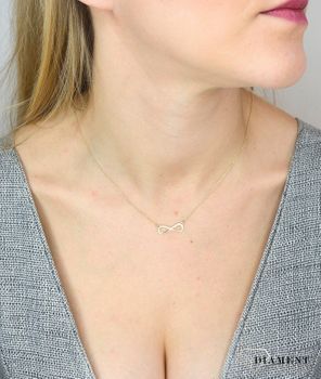 Naszyjnik celebrytka złota znak nieskończoności NA 301A  ✓Złote Naszyjniki Damskie w Sklepie z Biżuterią zegarki-diament.pl✓Piękne i Eleganckie Naszyjniki dla Kobiet✓4.JPG